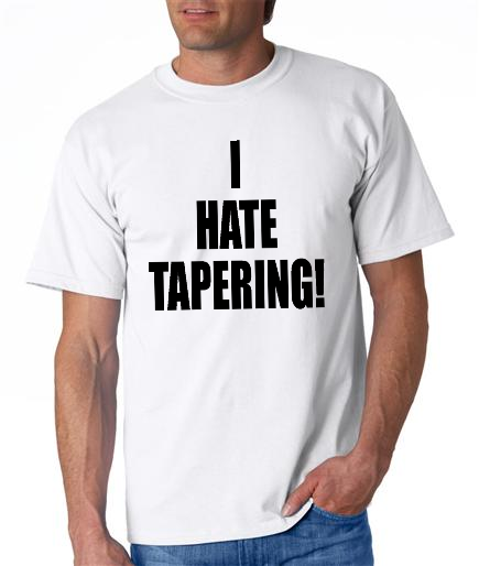 Running - I Hate Tapering - Mens White Short Sleeve Shirt